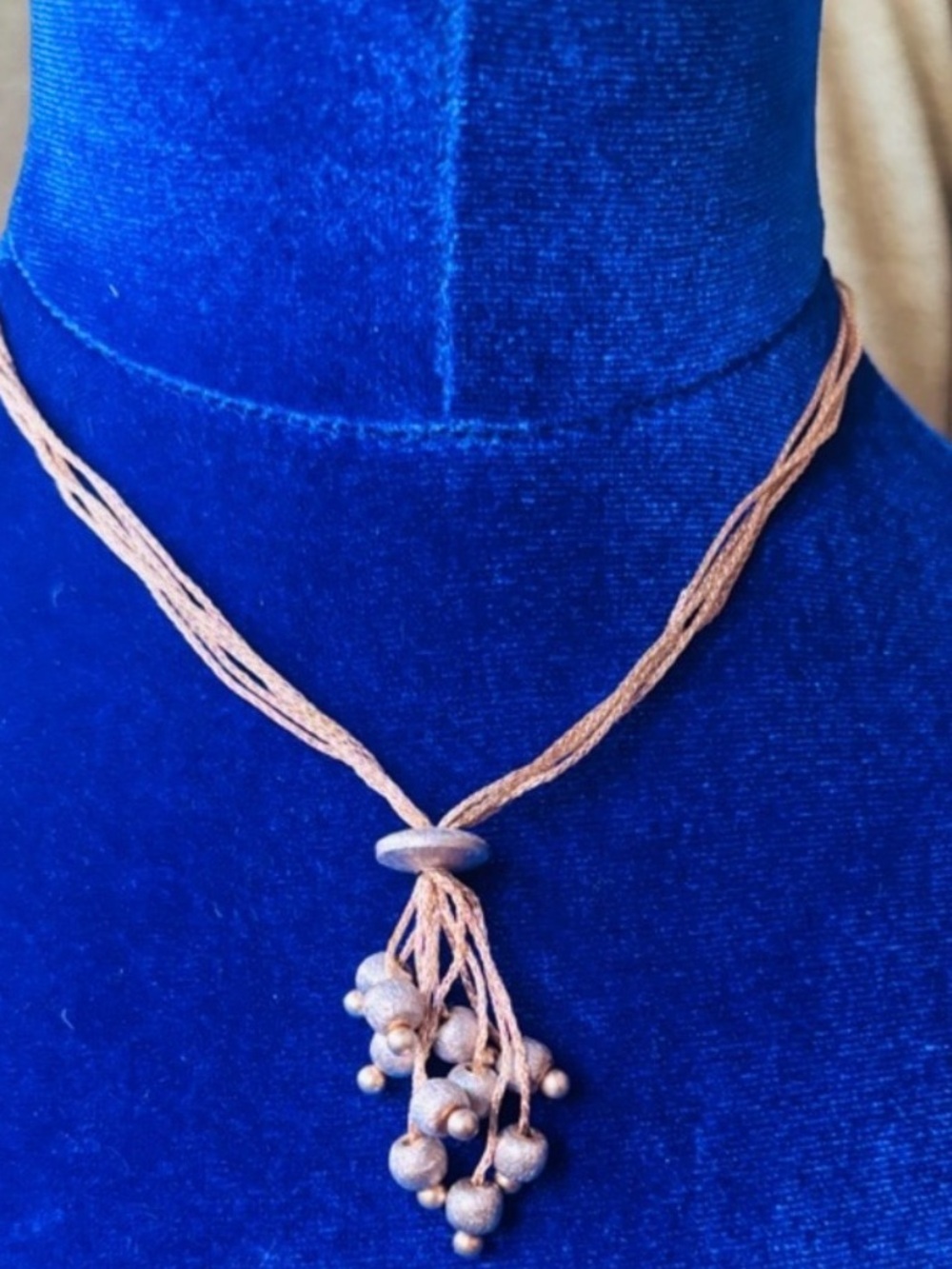 Necklace Multi-Chain Minimalist Stationary Pendant   Flexible Metal chain.